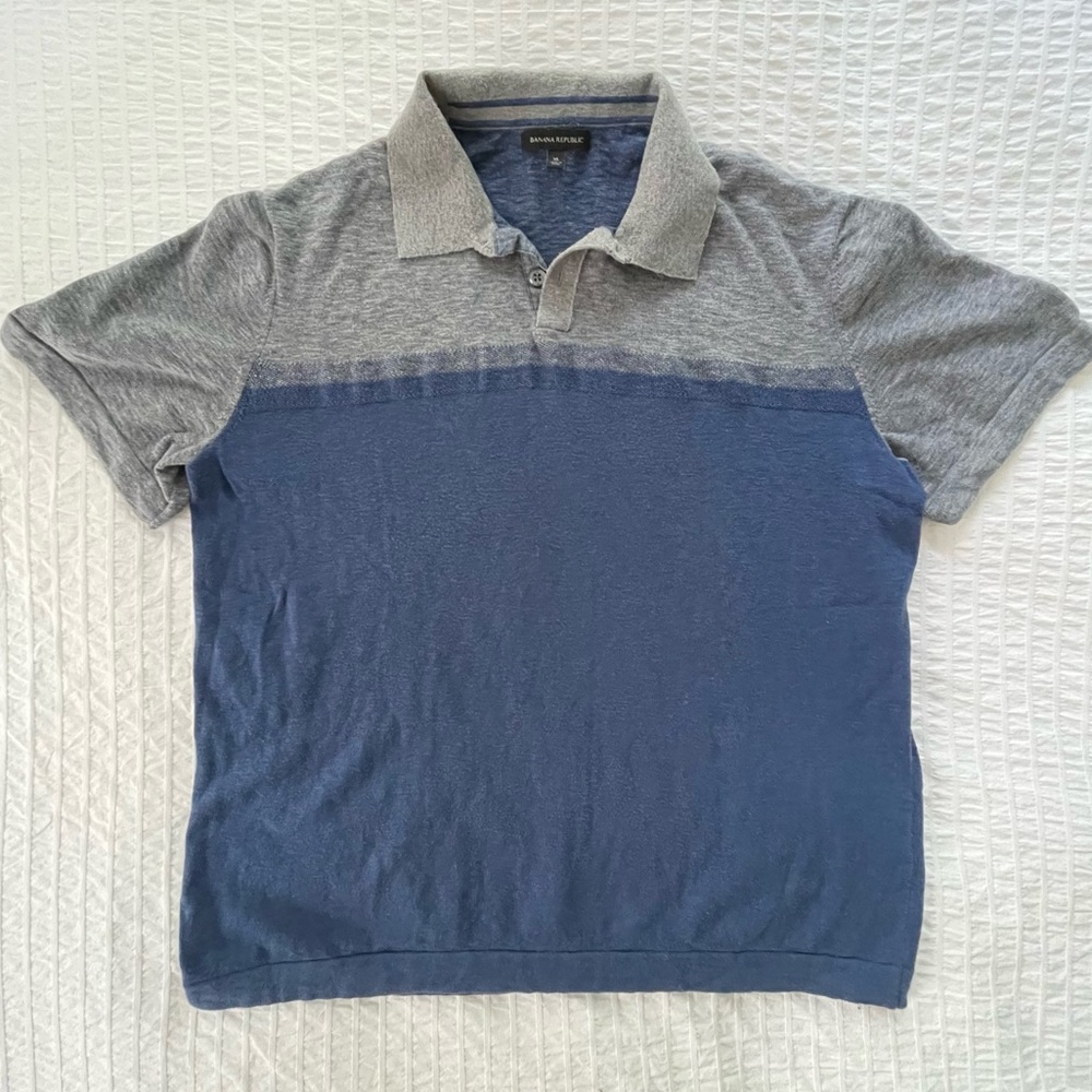 Men’s Banana Republic shirt Sleeve Knit Polo (XL)